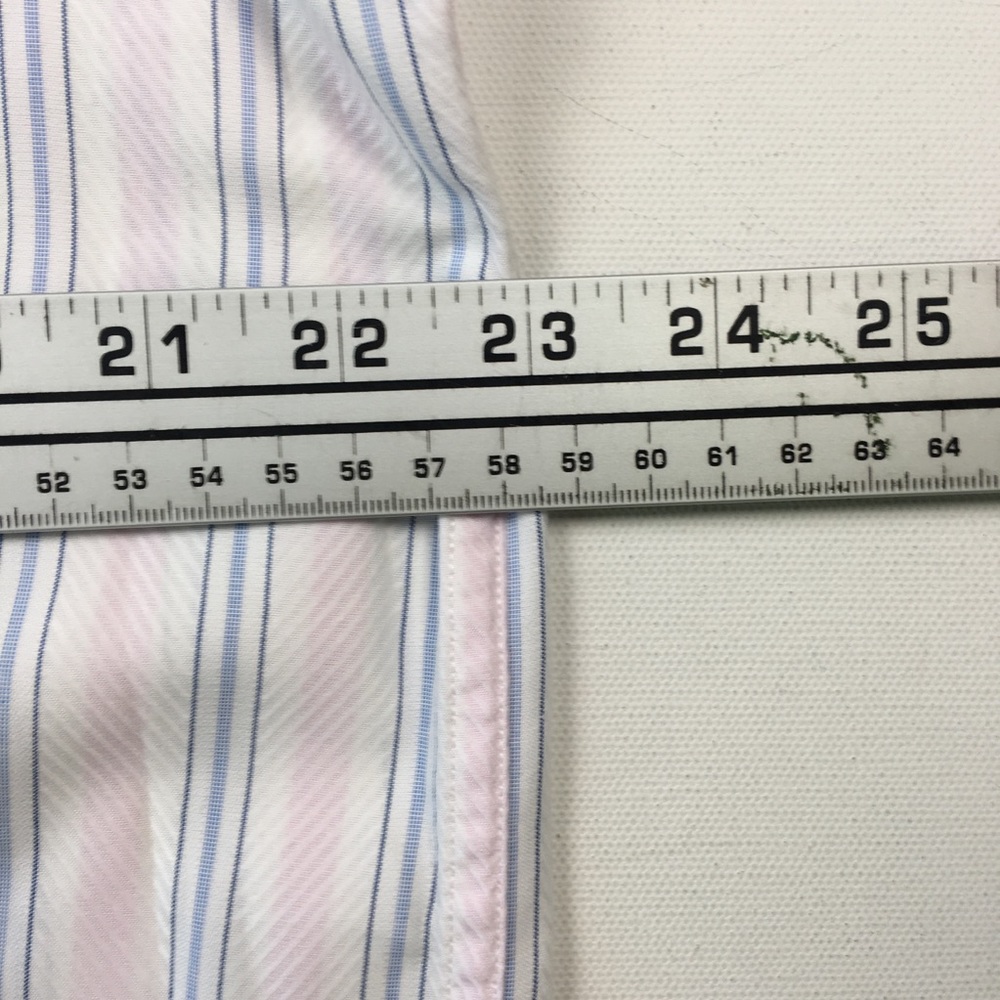 Henry Jacobson Mens Stripe Dress Shirt L B6409 - Picture 4 of 6